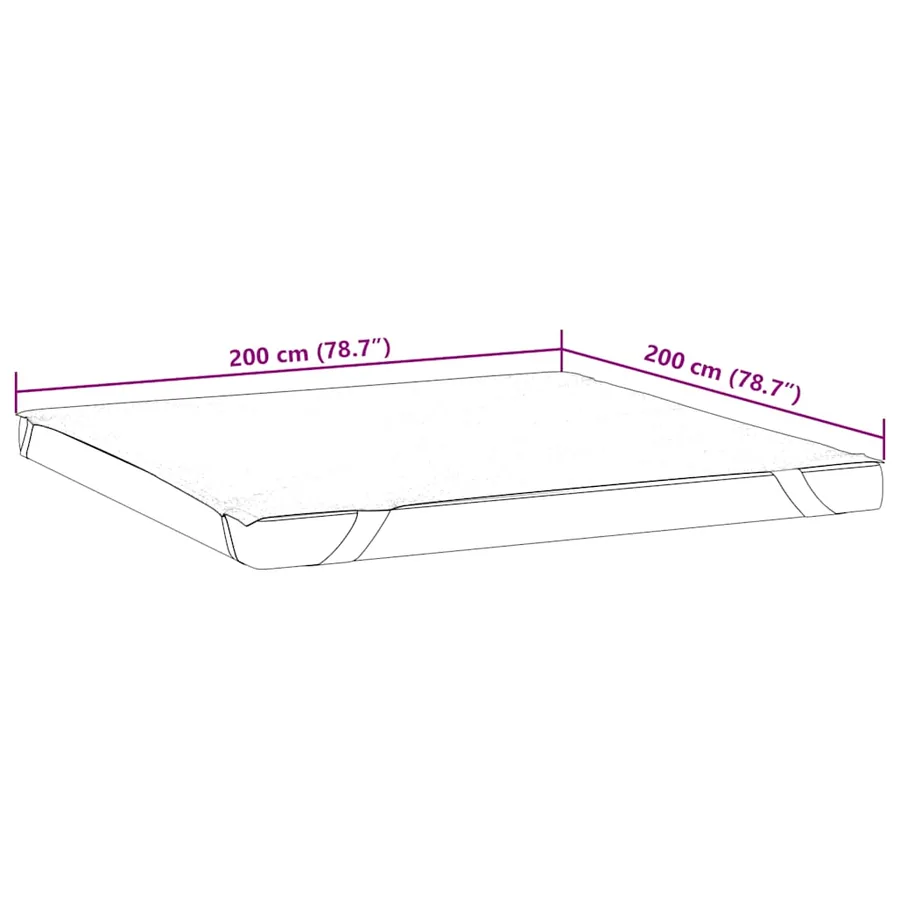 Protège-matelas blanc 200x200 cm imperméable - 7