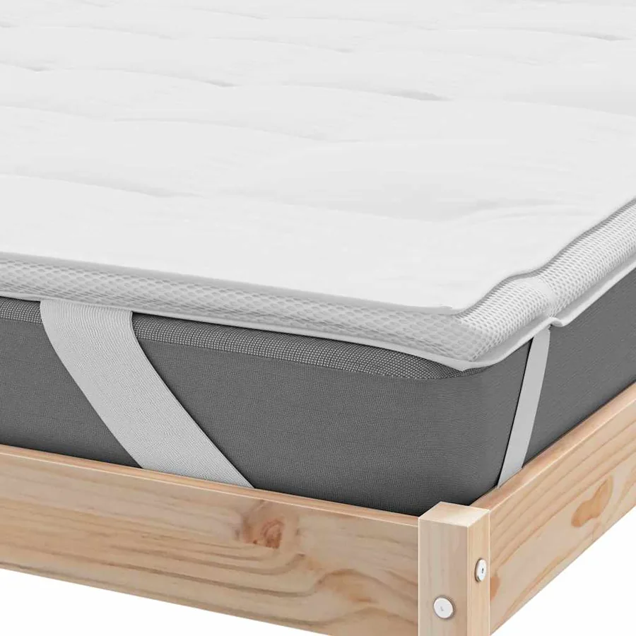 Protège-matelas blanc 140x190 cm - 5
