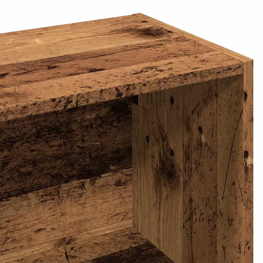 Armoire à livres vieux bois 98x29x97,5 cm - 8