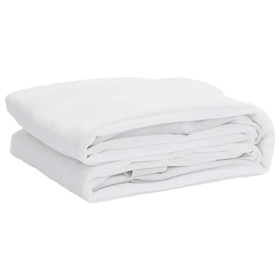 Protège-matelas blanc 200x220 cm imperméable - 2