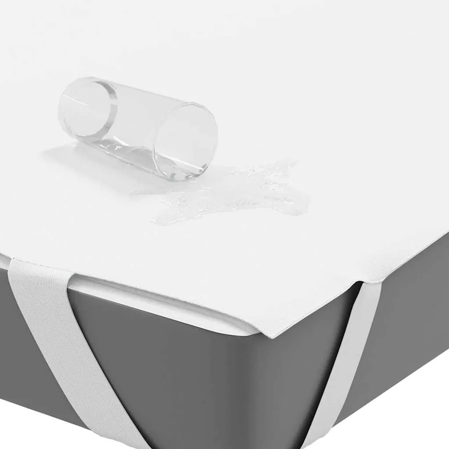 Protège-matelas blanc 200x220 cm imperméable - 3