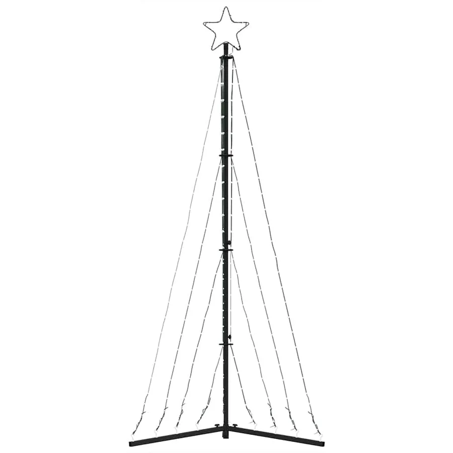 Sapin de Noël à LED 339 LED blanc chaud 187 cm - 5