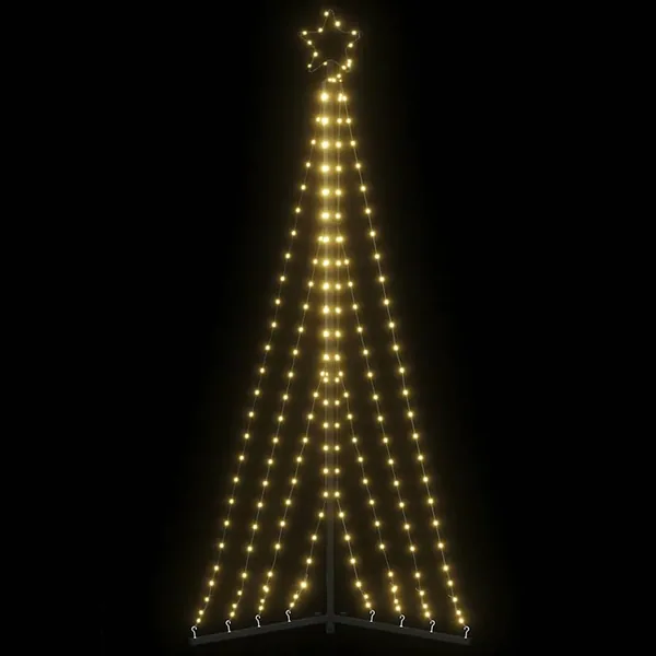Sapin de Noël à LED 339 LED blanc chaud 182 cm