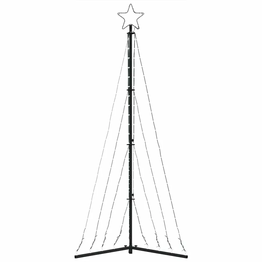 Sapin de Noël à LED 339 LED blanc chaud 182 cm - 5