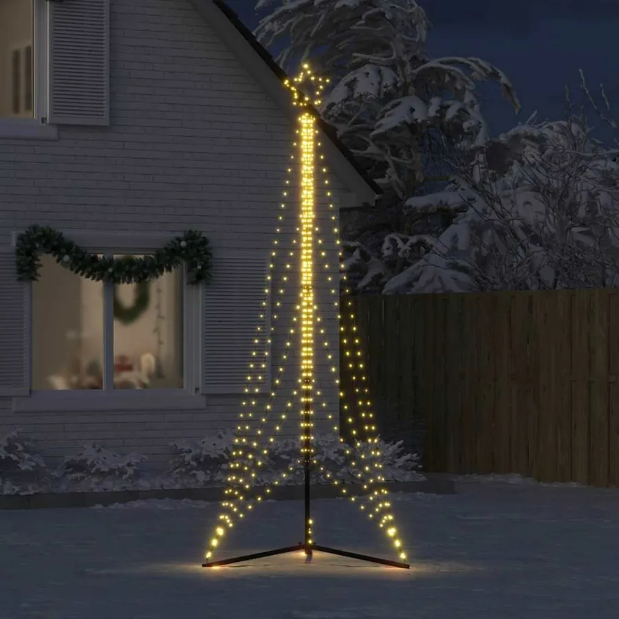 Sapin de Noël à LED 525 LED blanc chaud 302 cm - 3