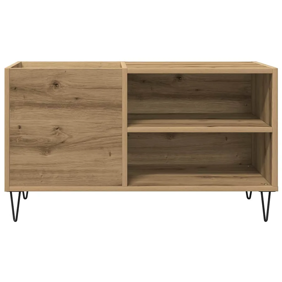 Armoire à disques chêne artisanal 84,5x38x48 cm bois ingénierie - 4