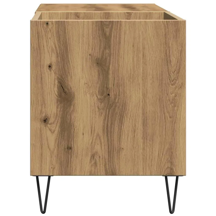 Armoire à disques chêne artisanal 84,5x38x48 cm bois ingénierie - 5