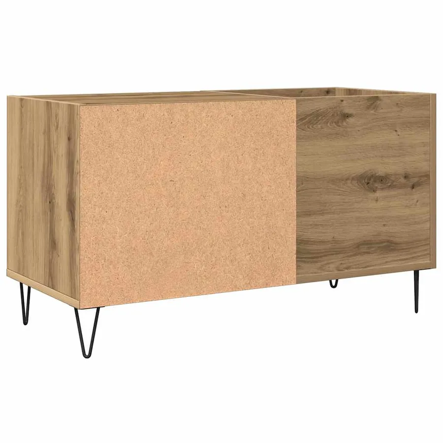 Armoire à disques chêne artisanal 84,5x38x48 cm bois ingénierie - 6