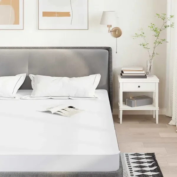 Protège-matelas blanc 200x200 cm imperméable
