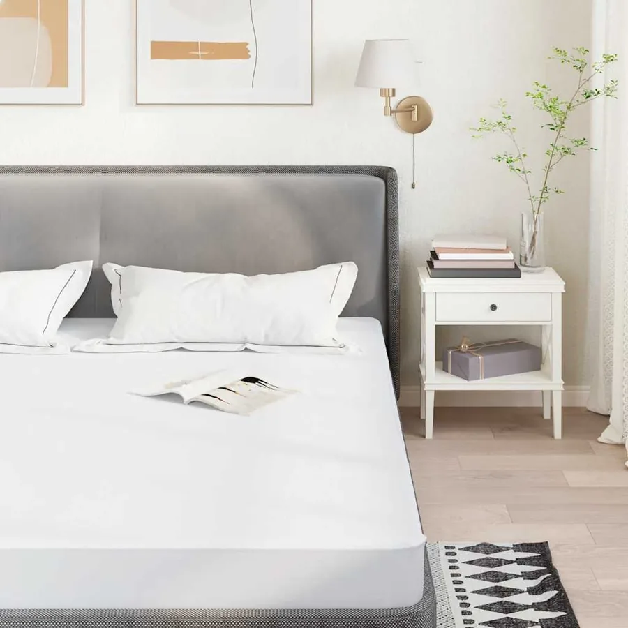 Protège-matelas blanc 160x220 cm imperméable