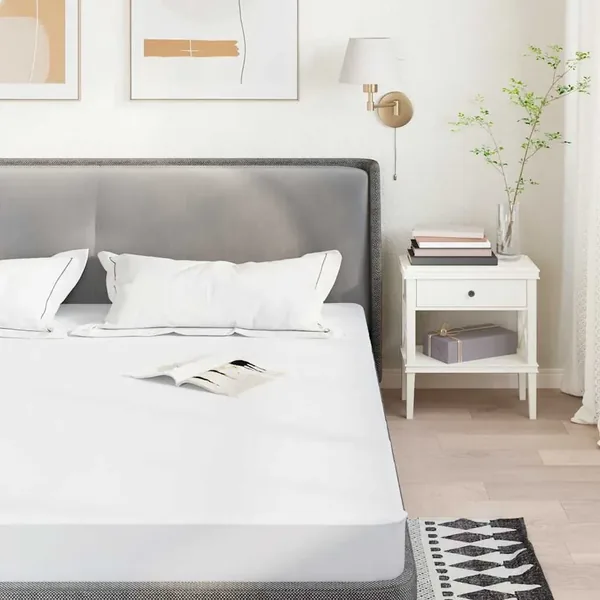 Protège-matelas blanc 160x220 cm imperméable