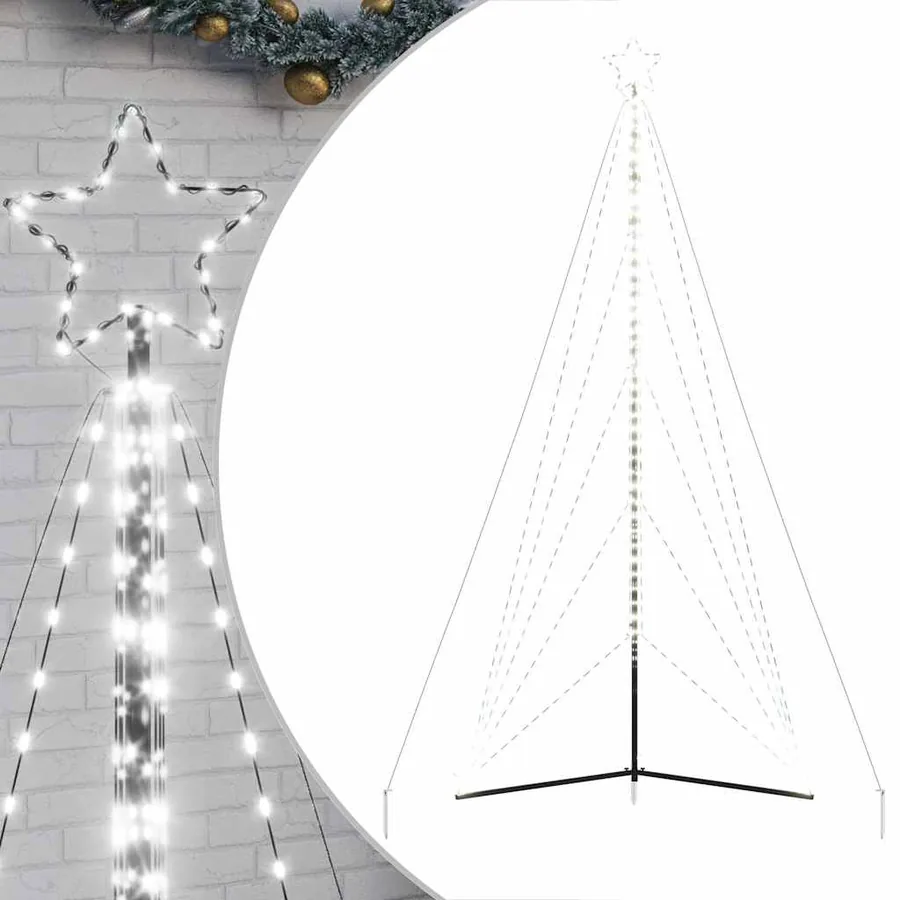 Sapin de Noël à LED 615 LED blanc froid 404,5 cm - 2