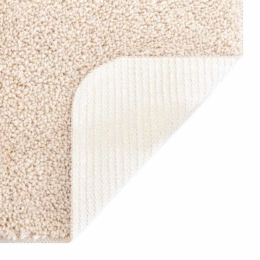 Tapis Shaggy Anti-dérapant Crème 200 x 200 cm PP - 4