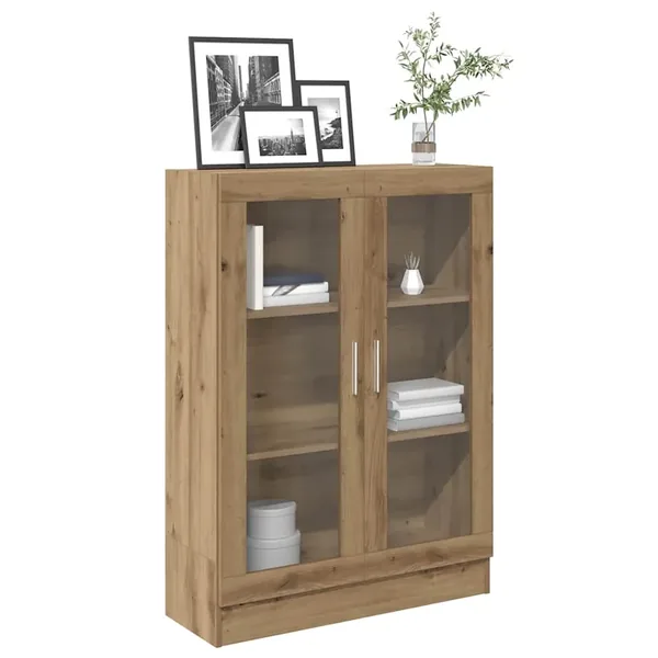 Bibliothèque chêne artisanal 82,5x30,5x115 cm bois d'ingénierie