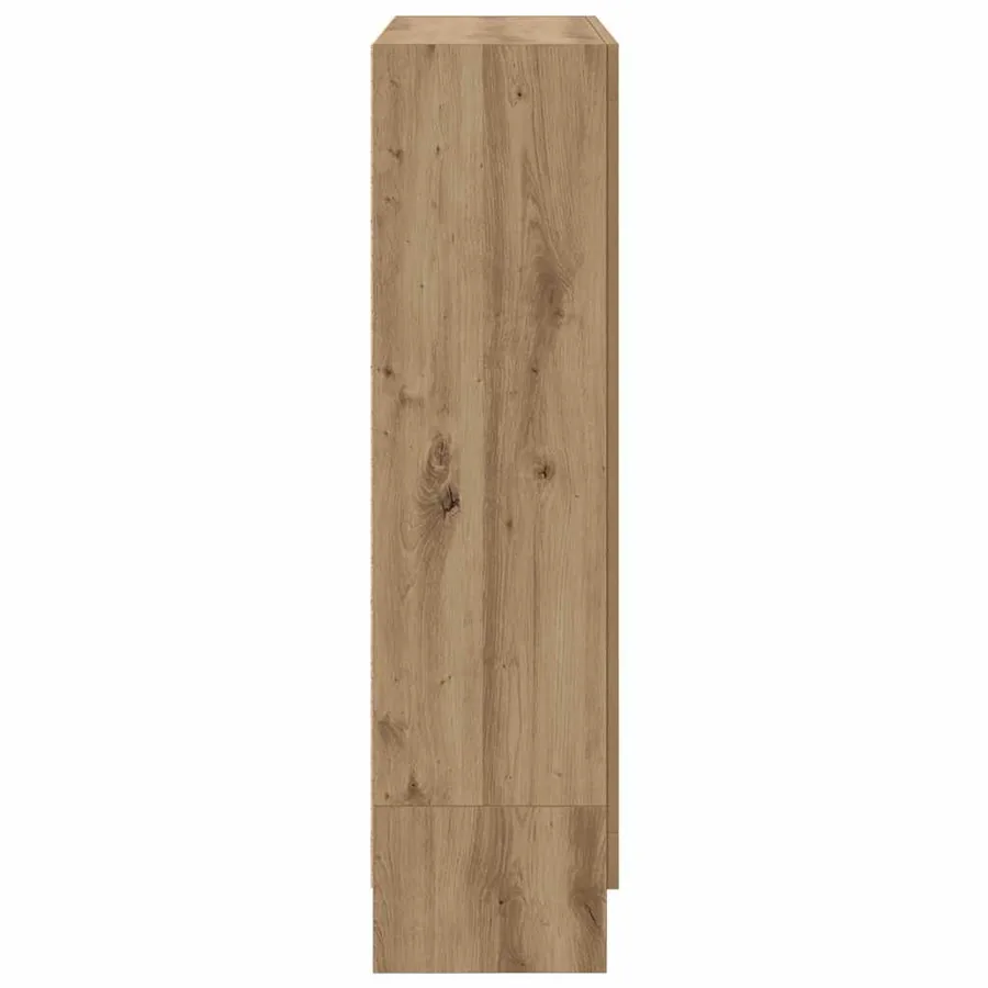 Bibliothèque chêne artisanal 82,5x30,5x115 cm bois d'ingénierie - 7