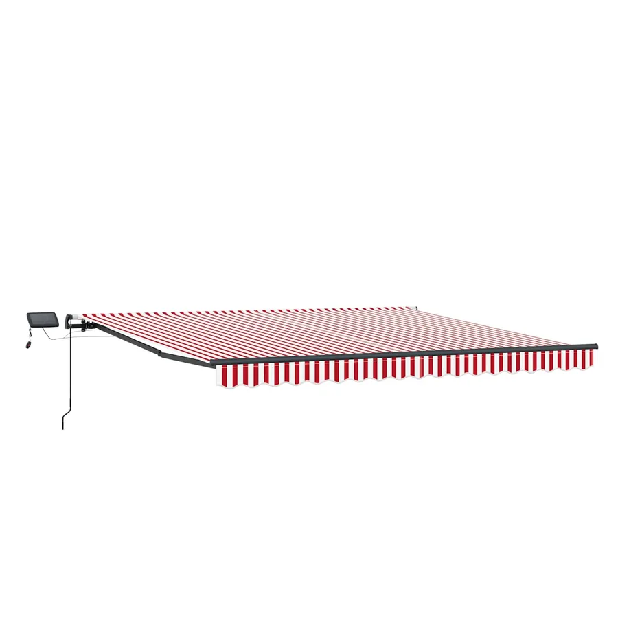 Auvent rétractable Rouge et Blanc 450 × 300 cm - 5