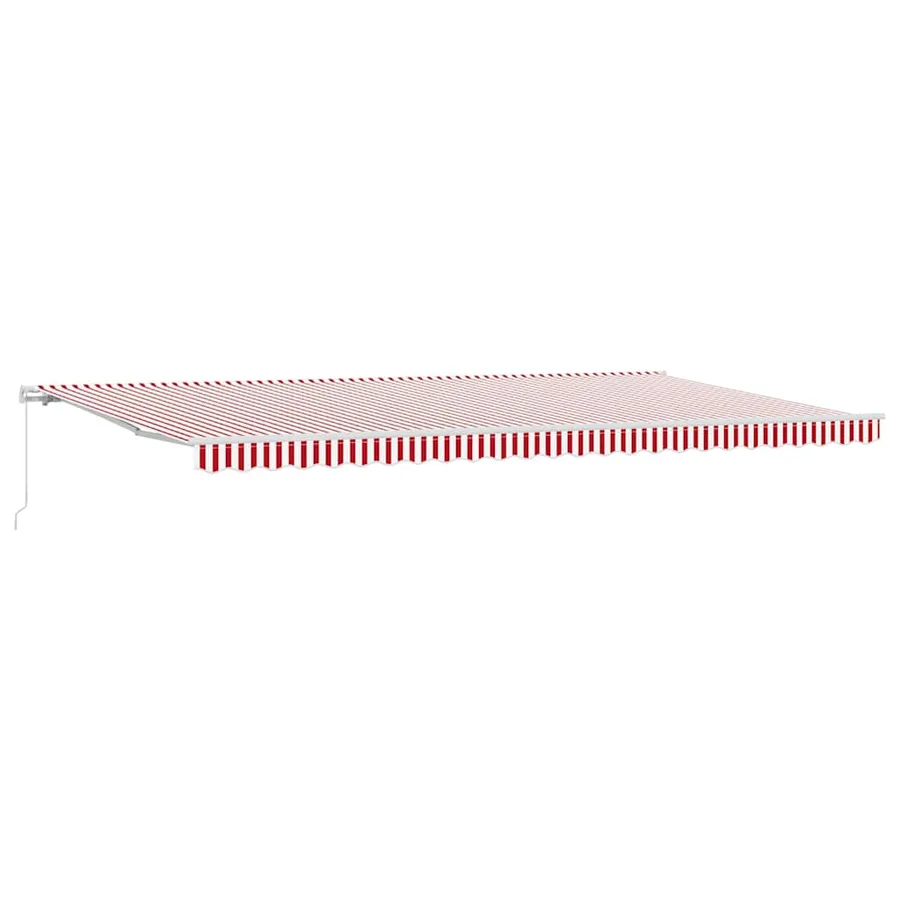 Auvent rétractable Rouge et Blanc 600 × 300 cm - 2