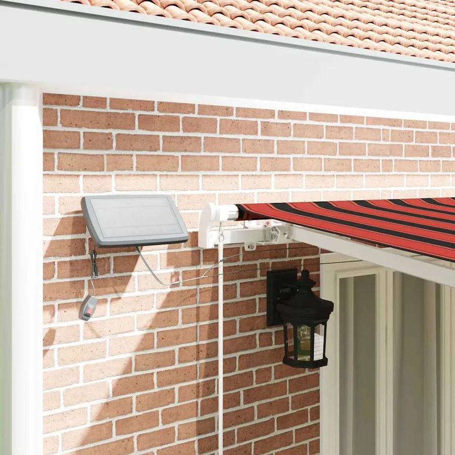 Auvent rétractable orange et marron 600 × 350 cm - 4