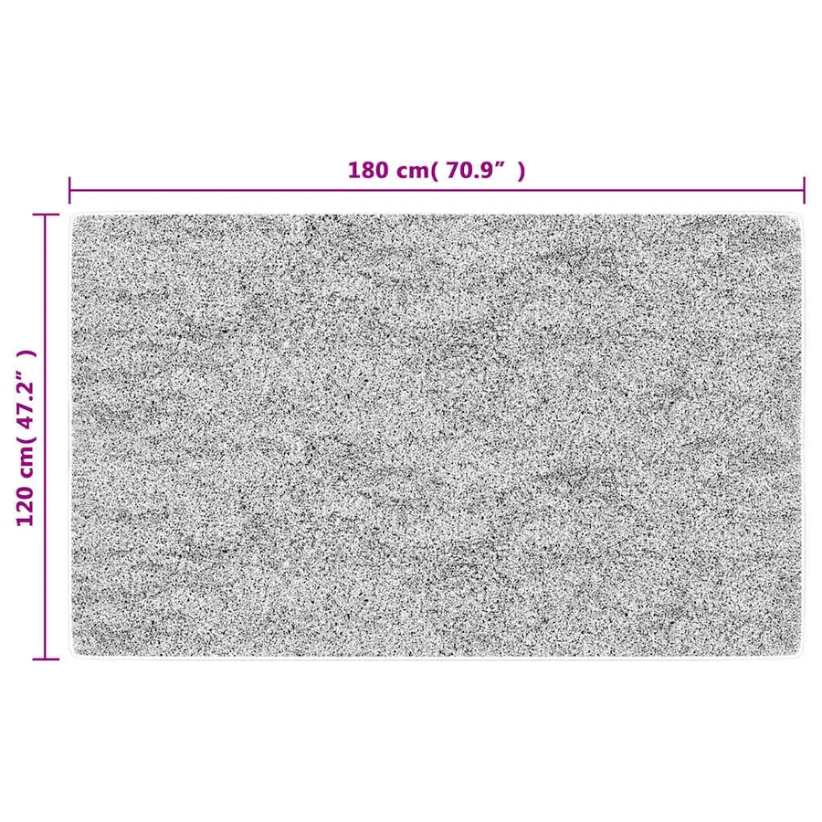 Tapis lavable 120x180 cm noir et doré - 8