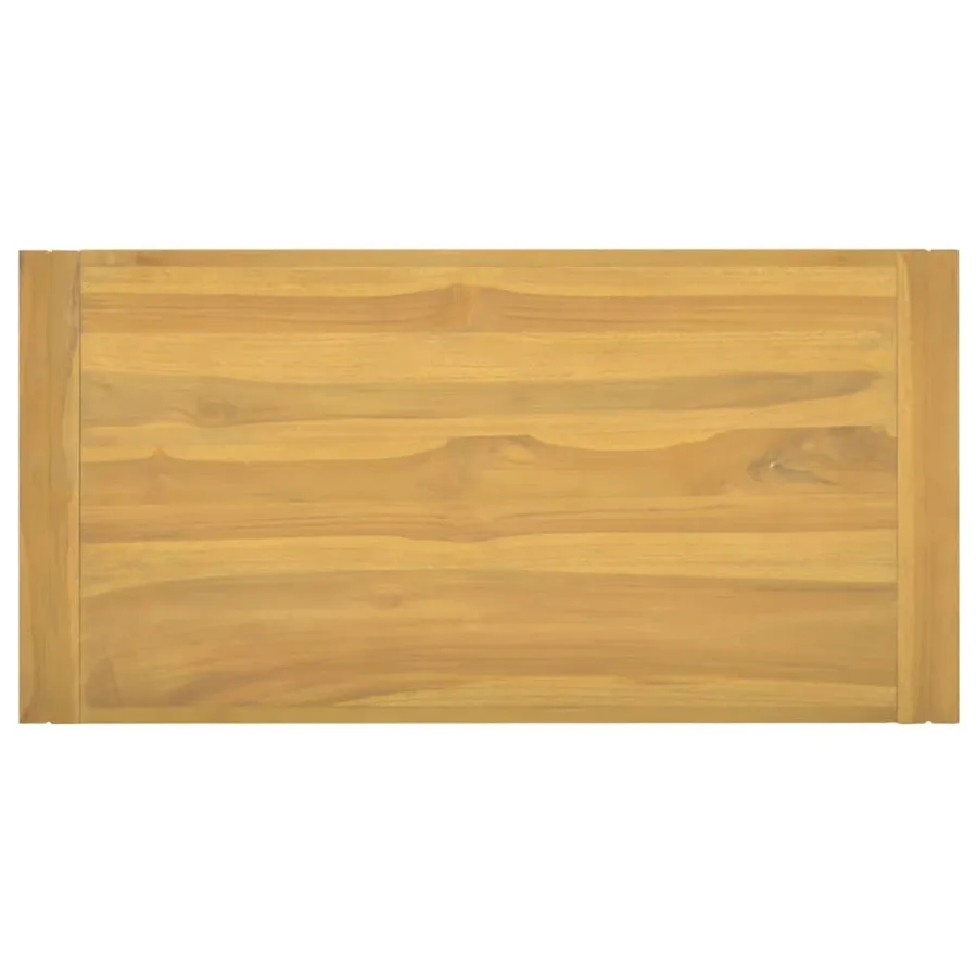 Armoire murale de salle de bain 90x45x35 cm Bois de teck solide - 4