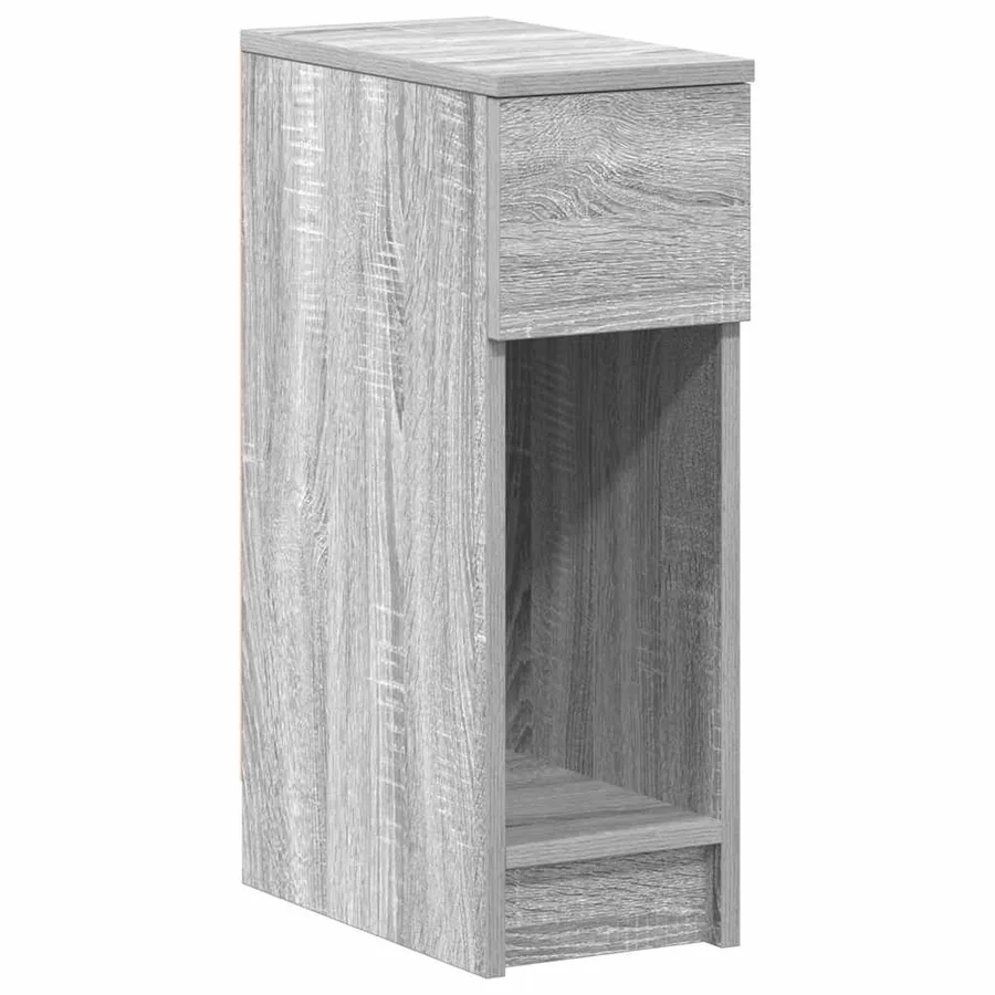 Table de chevet avec tiroir sonoma gris 20x36x60 cm - 2