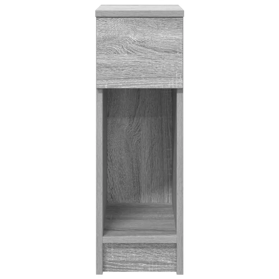 Table de chevet avec tiroir sonoma gris 20x36x60 cm - 4