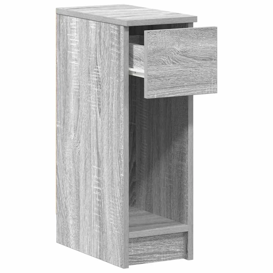 Table de chevet avec tiroir sonoma gris 20x36x60 cm - 5