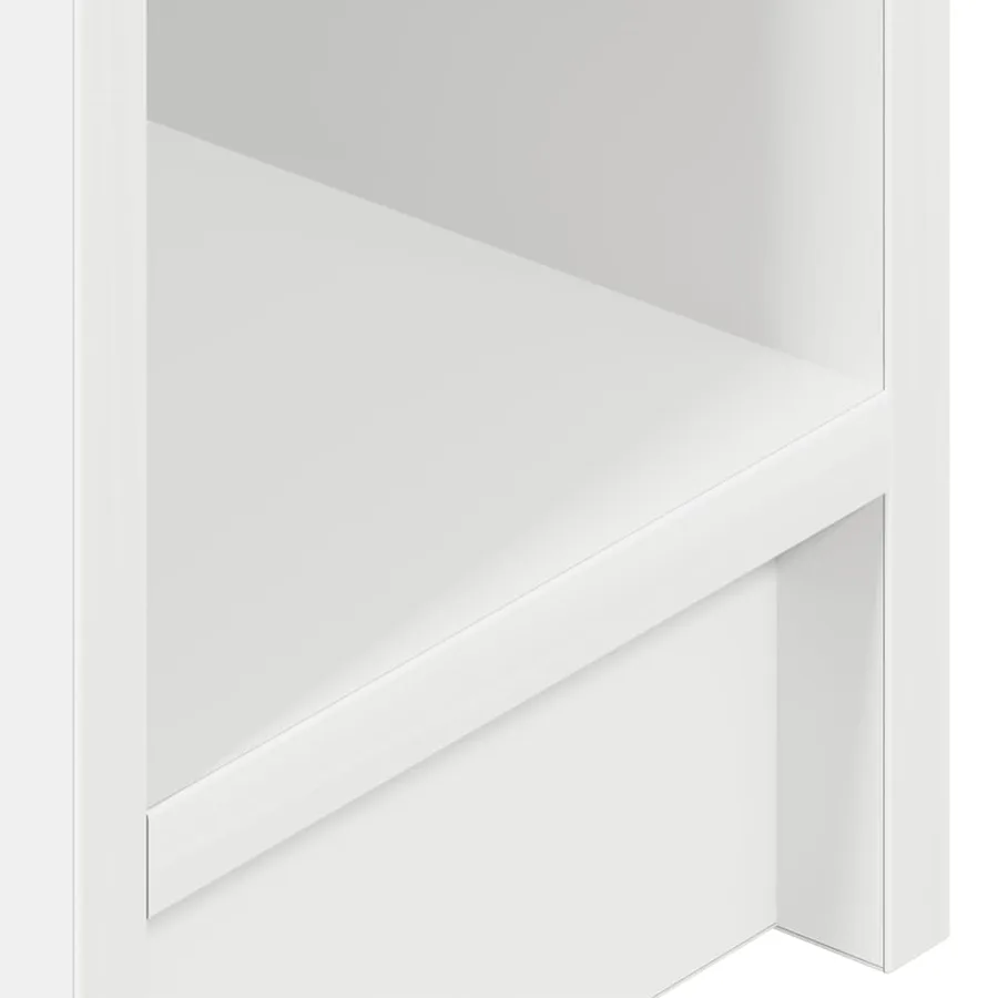 Tables de chevet avec tiroir 2 pcs blanc 20x36x60 cm - 10