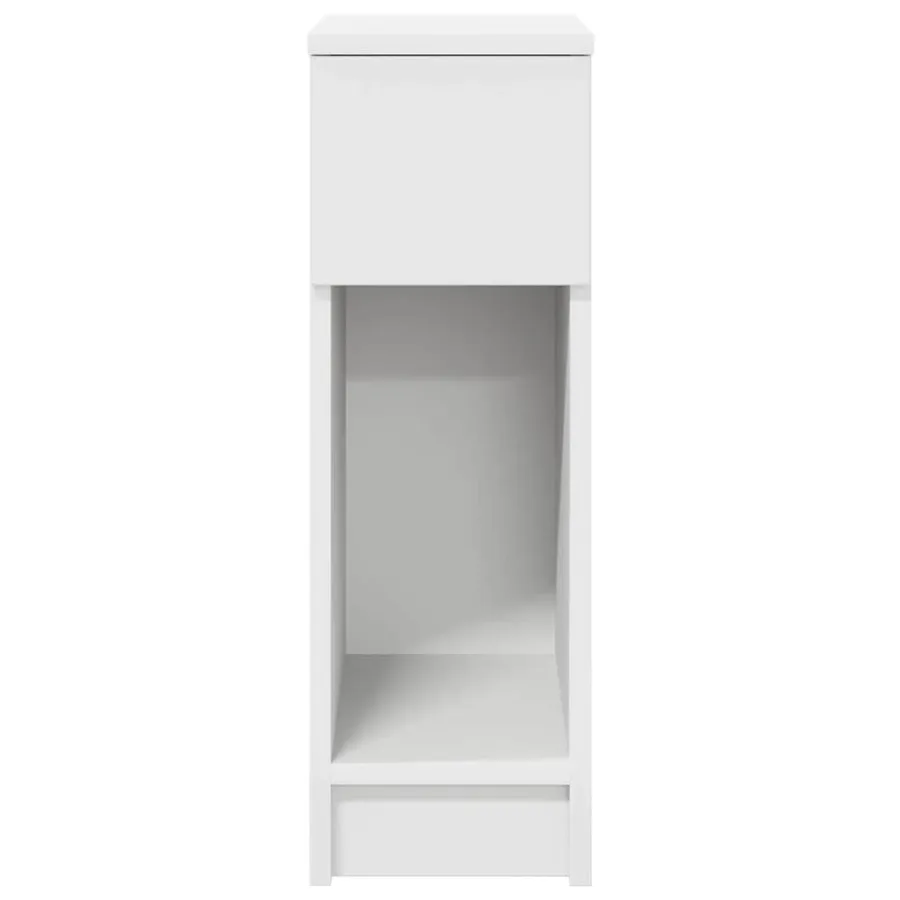 Tables de chevet avec tiroir 2 pcs blanc 20x36x60 cm - 4