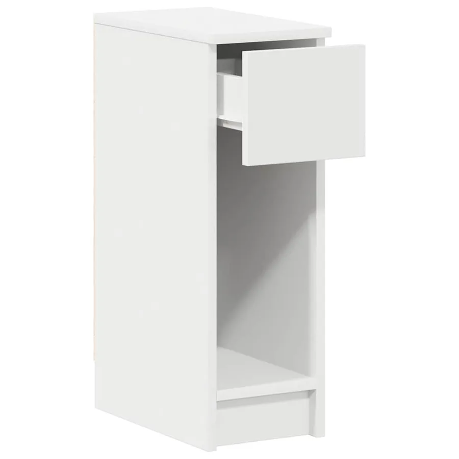 Tables de chevet avec tiroir 2 pcs blanc 20x36x60 cm - 6