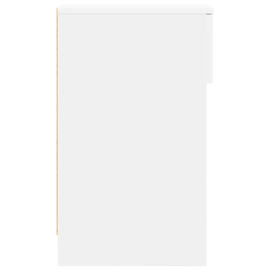 Tables de chevet avec tiroir 2 pcs blanc 20x36x60 cm - 7