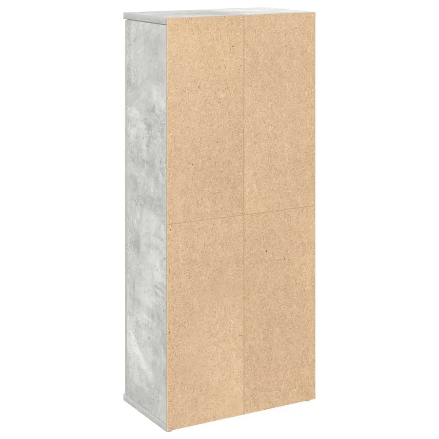 Meuble de salle de bain avec porte-rouleau gris béton - 7