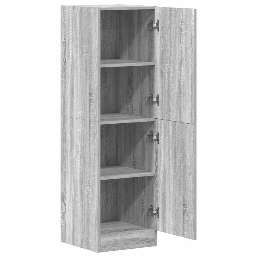 Armoire de cuisine sonoma gris 38x41,5x131,5 cm bois ingénierie - 5