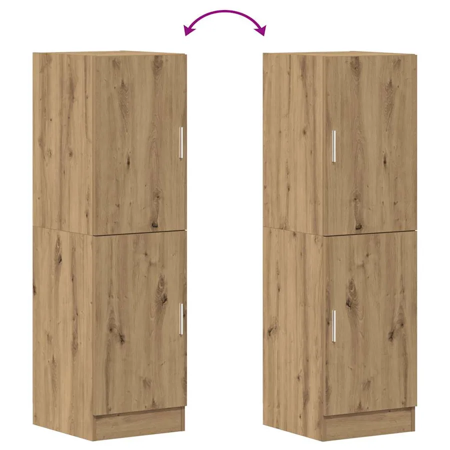 Armoire de cuisine chêne artisanal 38x41,5x131,5 cm - 8