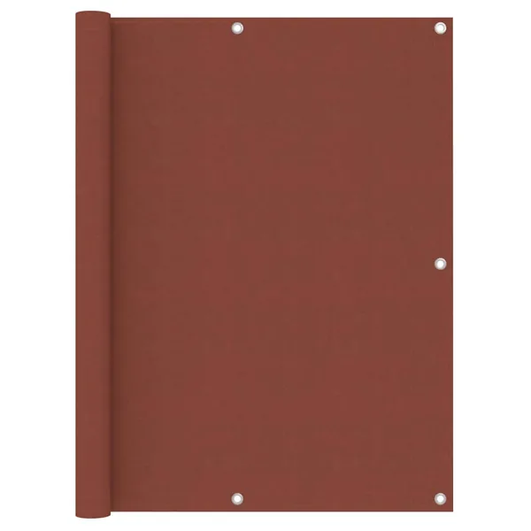 Écran de balcon Terre cuite 120x600 cm Tissu Oxford
