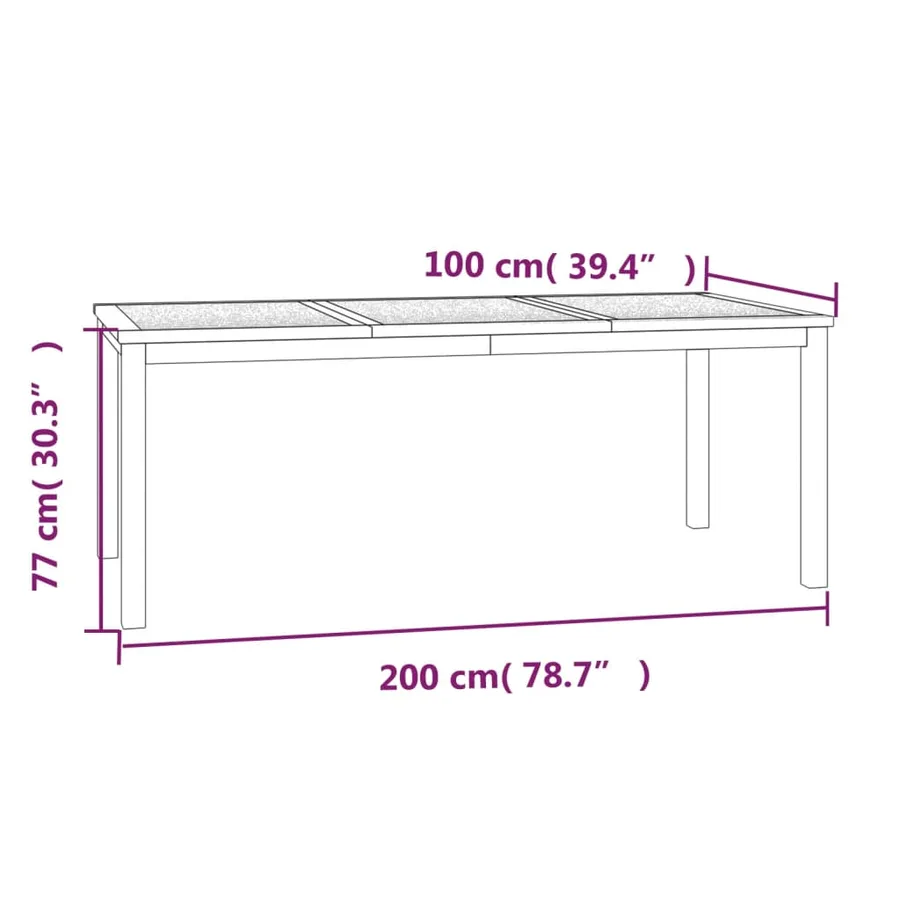 Ensemble à manger de jardin 4 pcs Bois de teck massif - 13