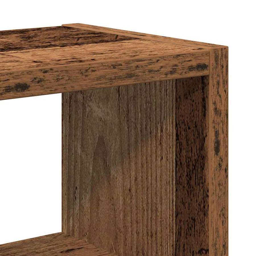 Étagère murale vieux bois 45x16x45 cm bois d'ingénierie - 7
