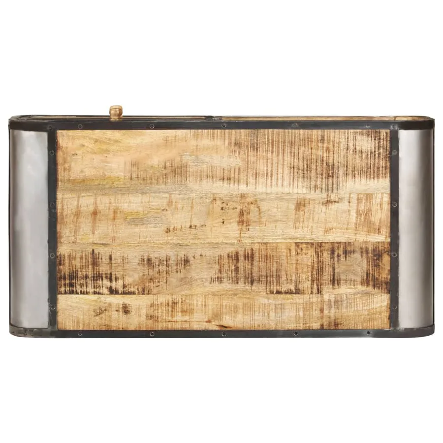 Table basse 100x50x35 cm Bois de manguier massif - 4