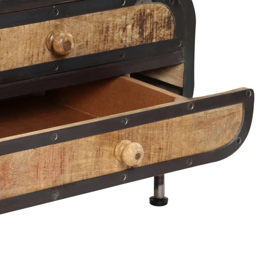 Table basse 100x50x35 cm Bois de manguier massif - 8