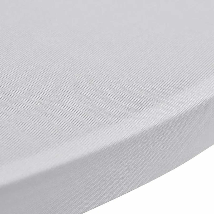 Housses élastiques de table Ø 70 cm Blanc 4 pcs - 5