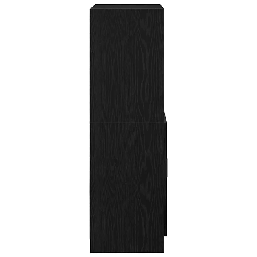 Armoire de cuisine noir 57x41,5x131,5 cm bois d'ingénierie - 6