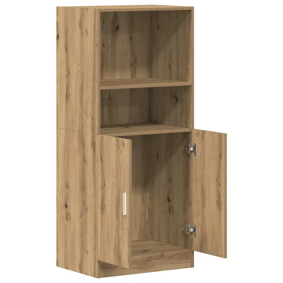 Armoire de cuisine chêne artisanal 57x41,5x131,5 cm - 5