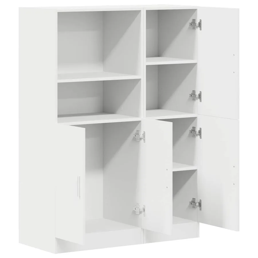 Ensemble d'armoires de cuisine 2 pcs blanc bois d'ingénierie - 7