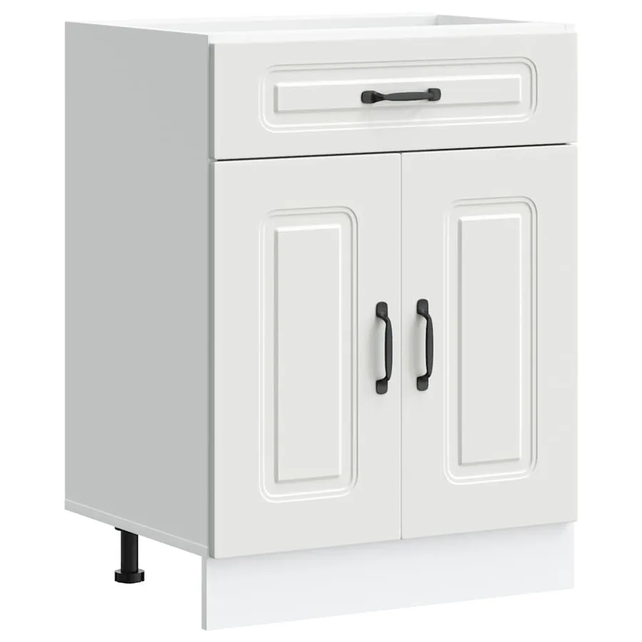Armoire de cuisine Kalmar blanc bois d'ingénierie - 2