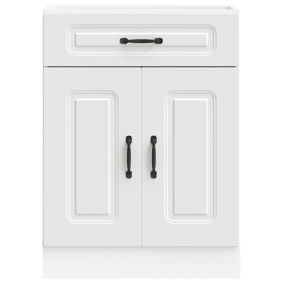 Armoire de cuisine Kalmar blanc bois d'ingénierie - 3
