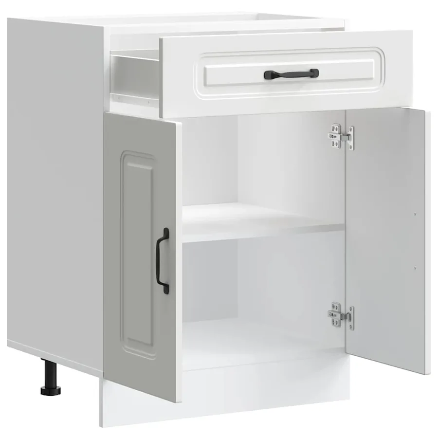 Armoire de cuisine Kalmar blanc bois d'ingénierie - 4