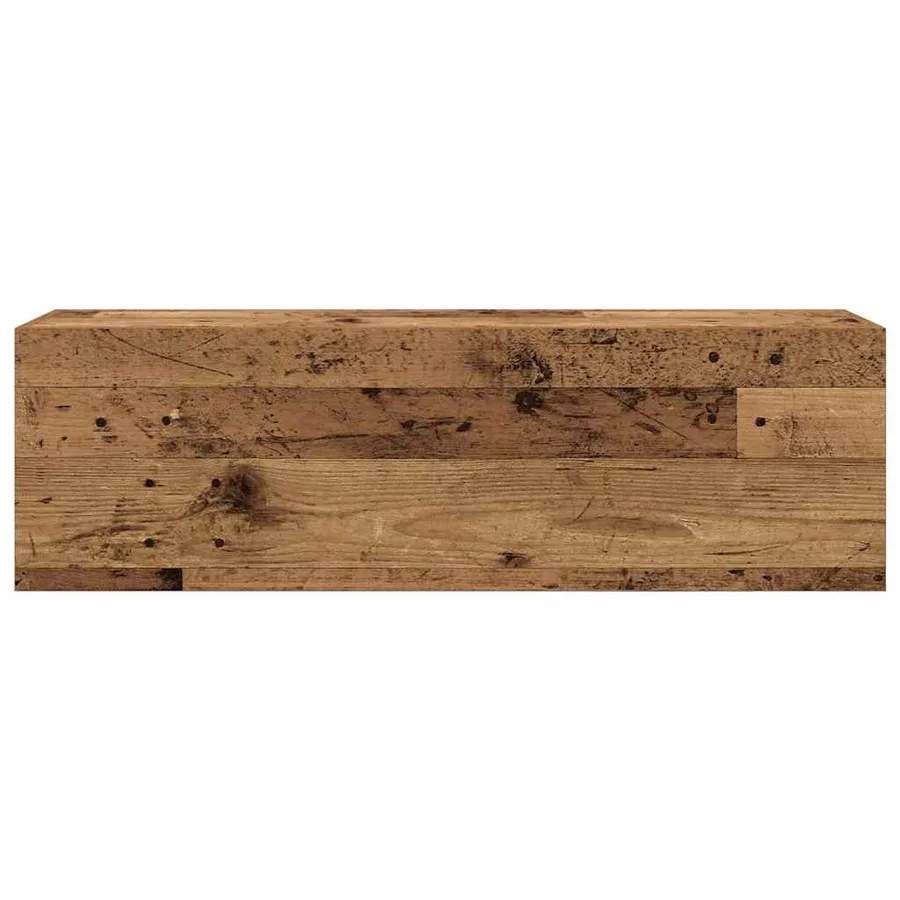 Armoire murale de bain vieux bois 100x25x30cm bois d'ingénierie - 6
