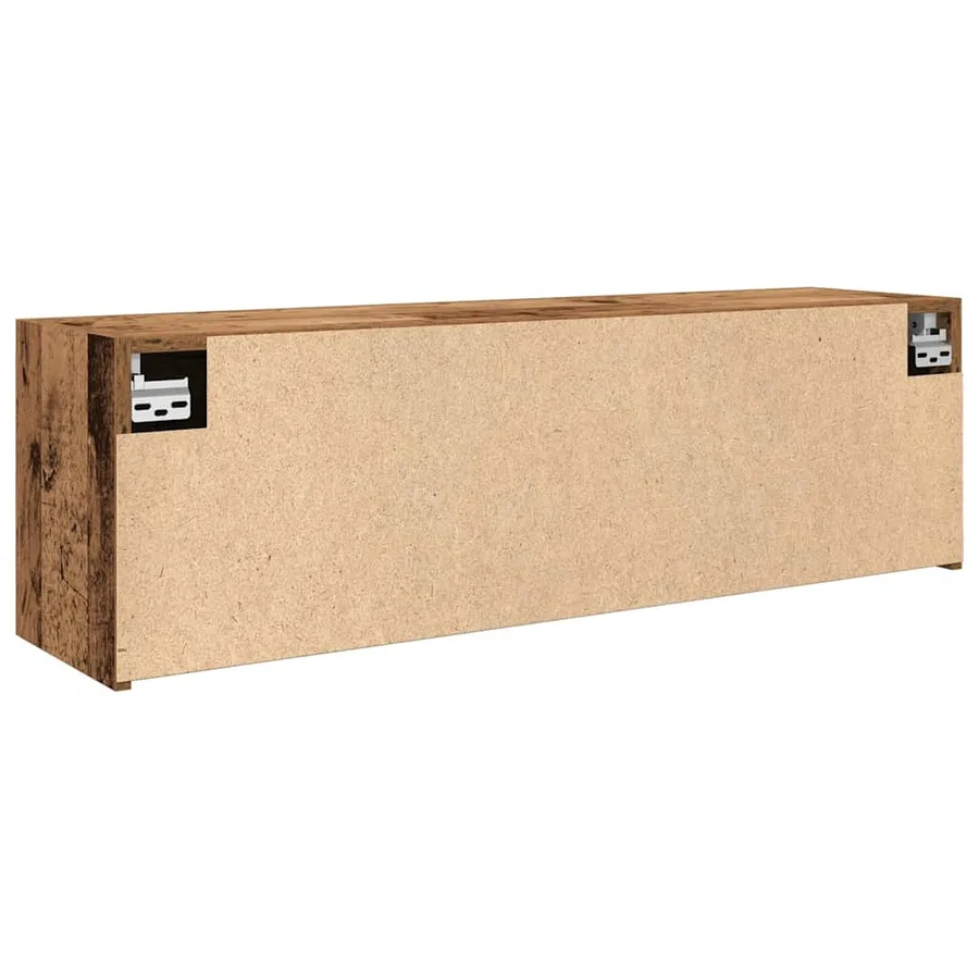 Armoire murale de bain vieux bois 100x25x30cm bois d'ingénierie - 8