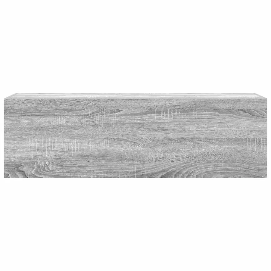 Armoire murale de bain sonoma gris 100x25x30 cm bois ingénierie - 6