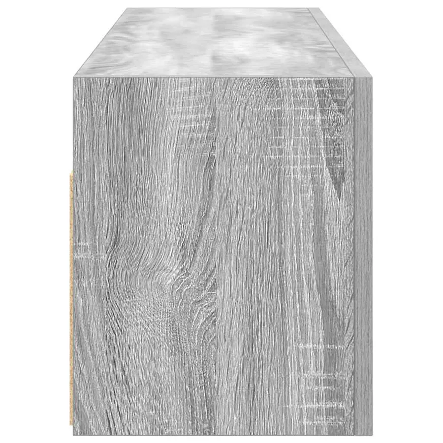 Armoire murale de bain sonoma gris 100x25x30 cm bois ingénierie - 7